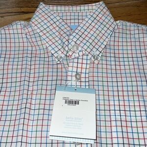 Bella Bliss boys long sleeved button down multicolored shirt sizes 7 and 14 NWT